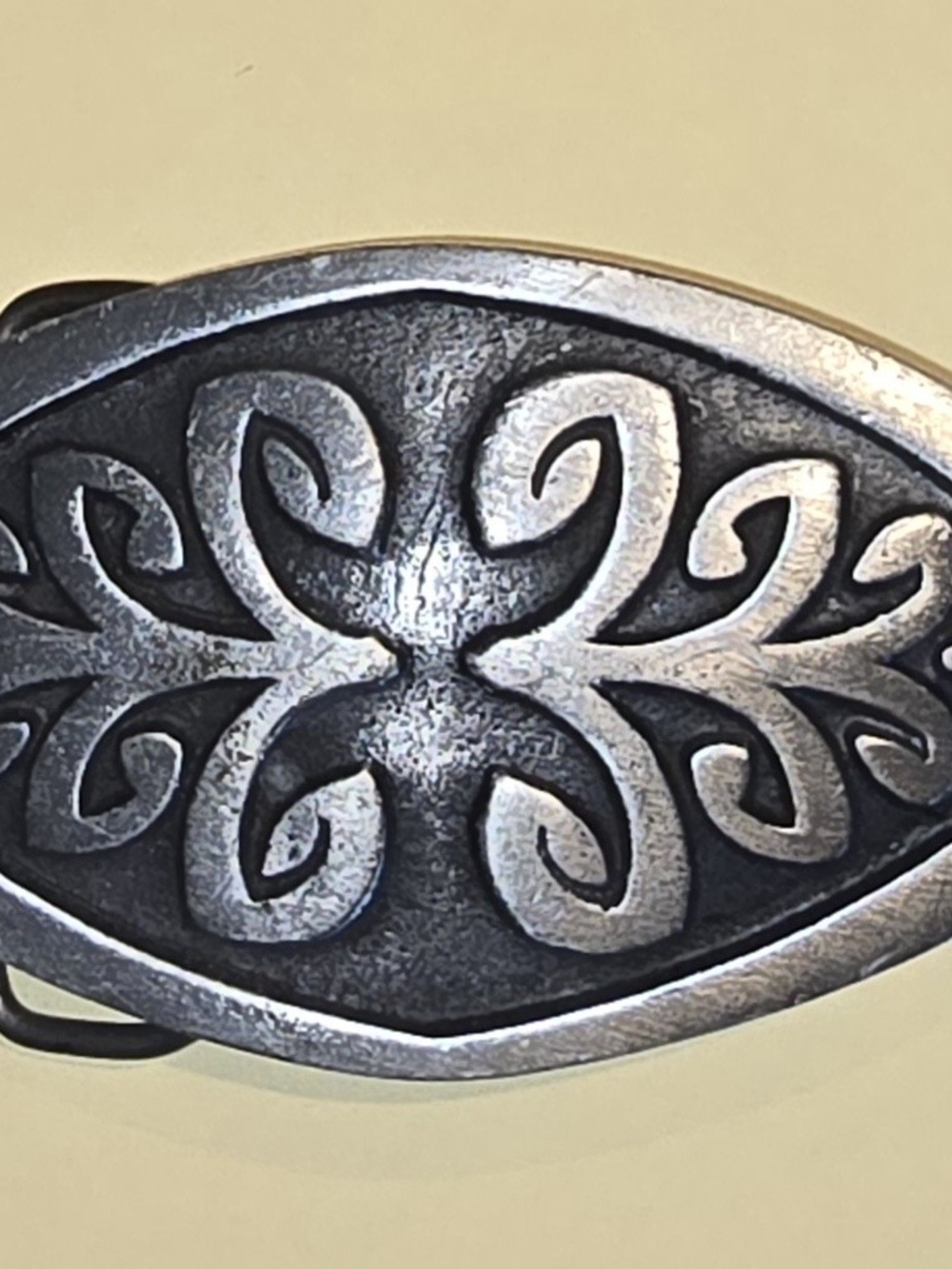Authentic Vintage Jesse McLeod Pewter Unisex Belt Buckle